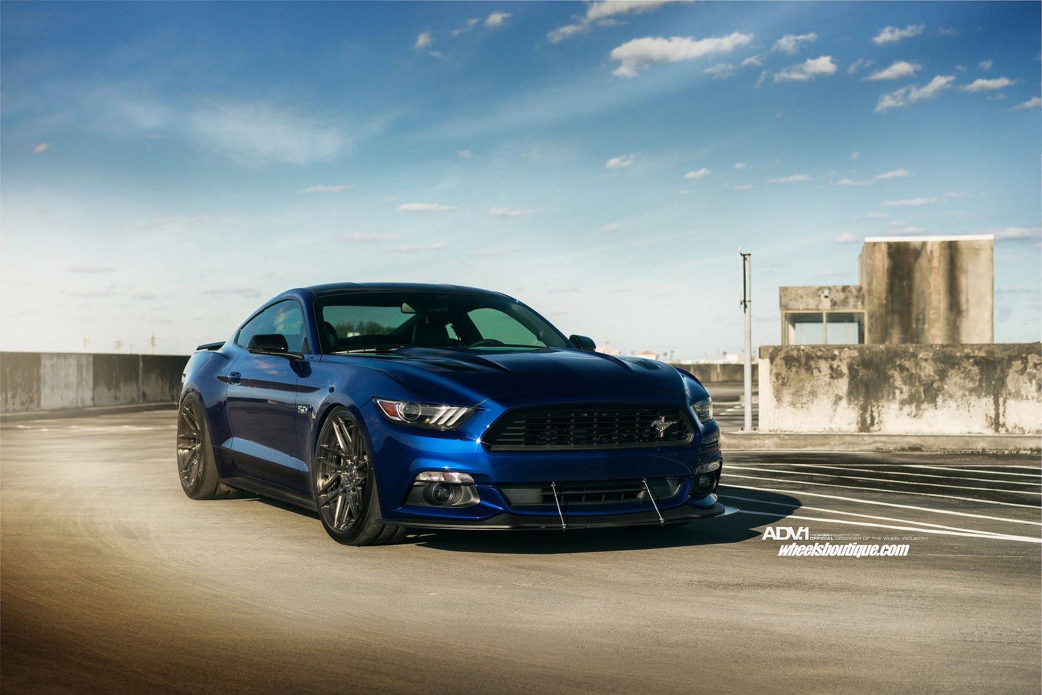 ford, Mustang, Gt, Cs, Blue, Cars, Adv1, Wheels Wallpaper