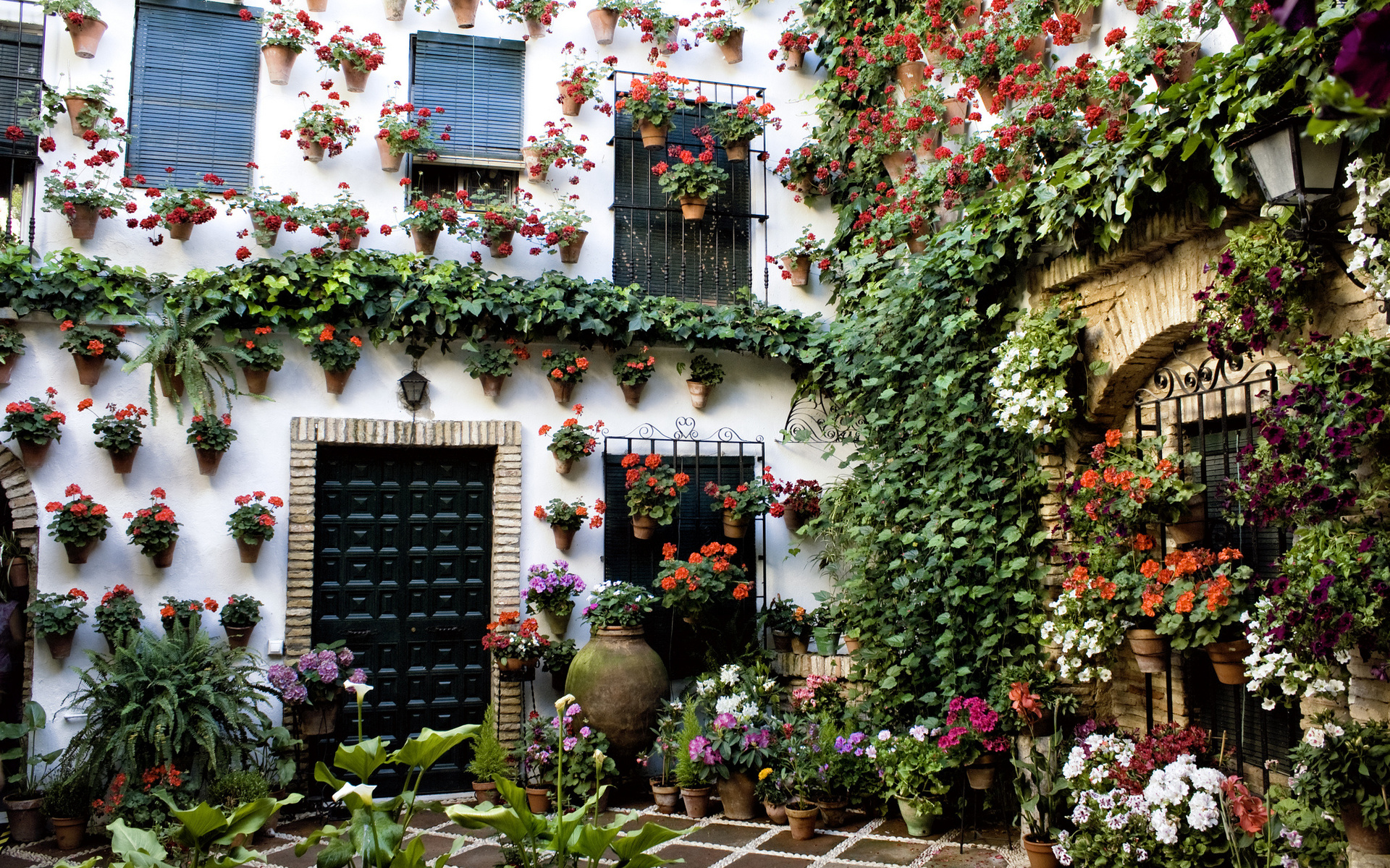 andalusia, Spain, Cordoba, Spain, Patio, Building, House, Bokeh Wallpaper