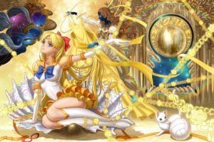 anime, Series, Sailor, Moon, Character, Blonde, Long, Hair, Venus