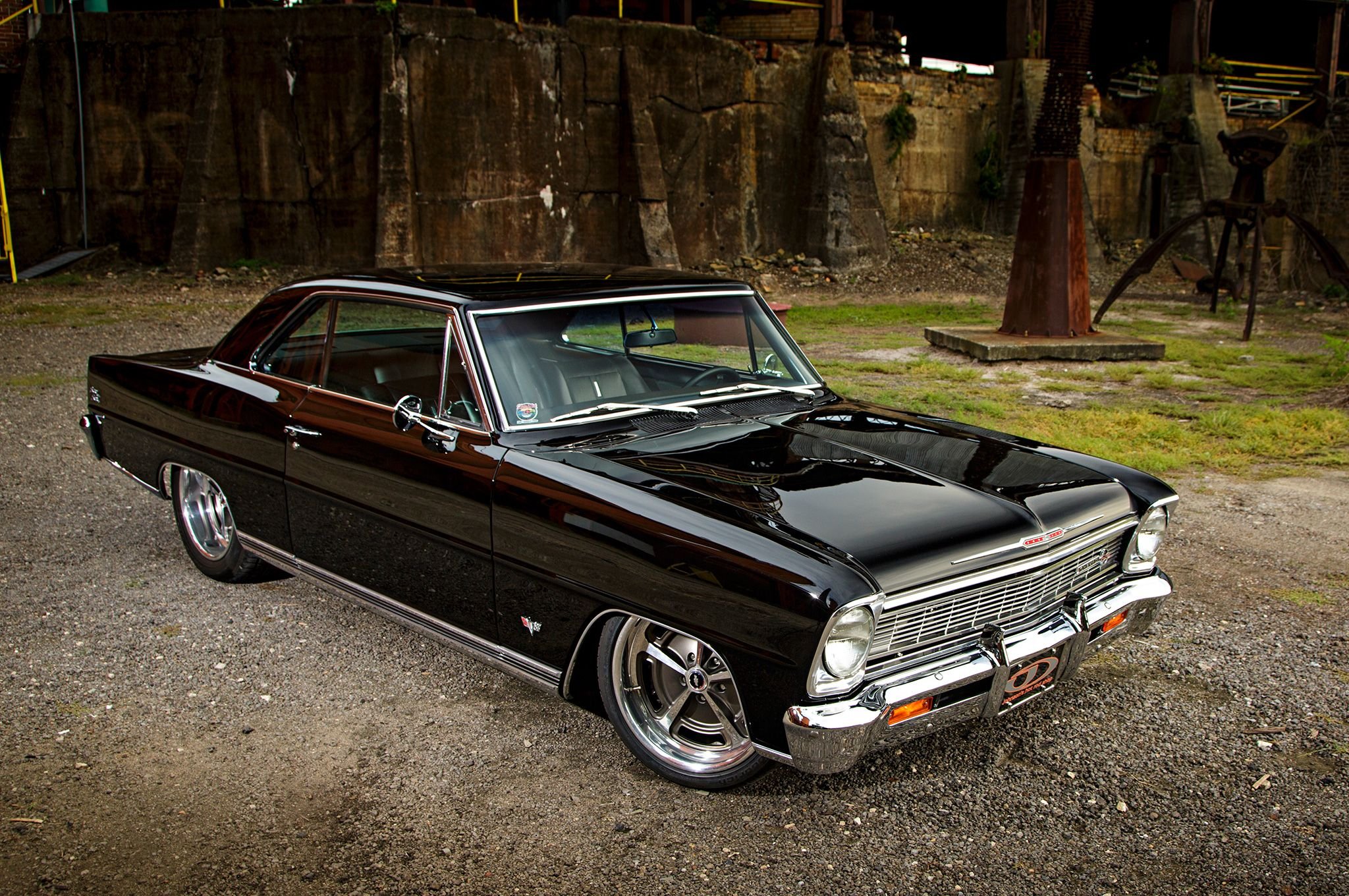 1966, Chevrolet, Nova, Cars, Black, Modified Wallpaper