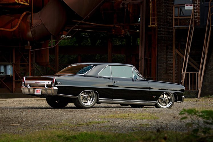 1966, Chevrolet, Nova, Cars, Black, Modified HD Wallpaper Desktop Background