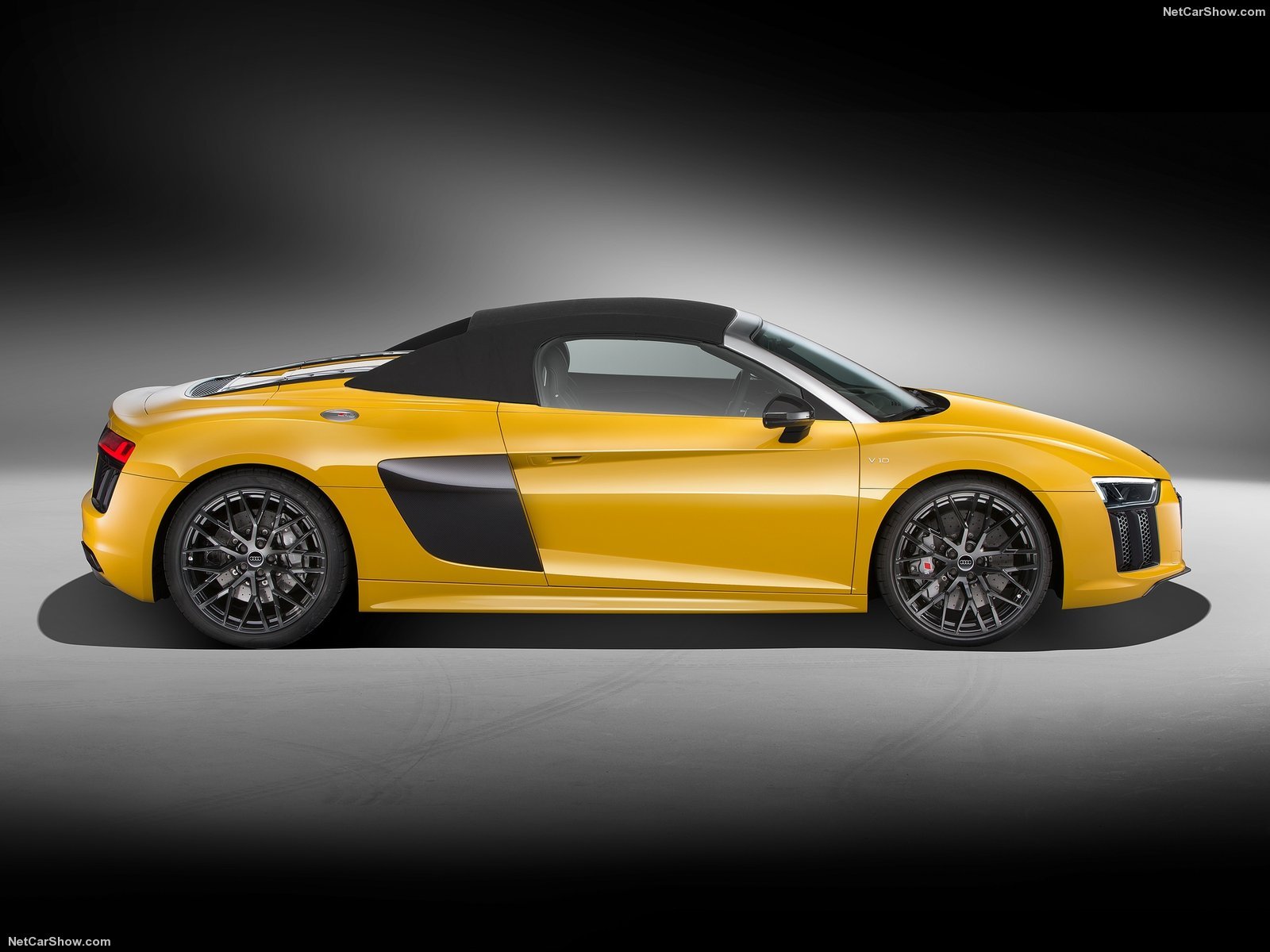 audi, R8, Spyder, V10, Cars, Yellow, 2017 Wallpaper