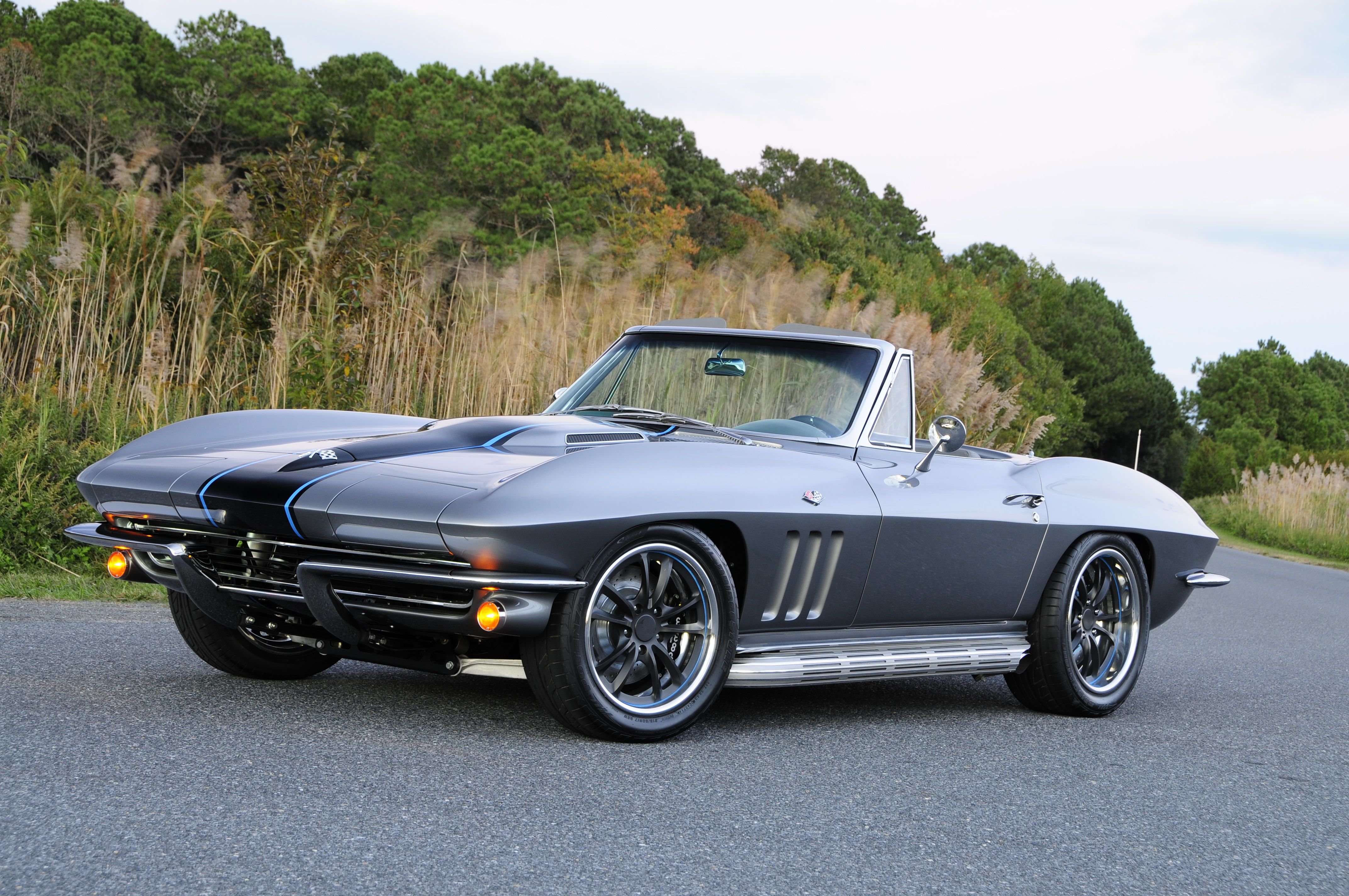 1965, Chevrolet, Corvette,  c2 , Convertible, Cars, Modified Wallpaper