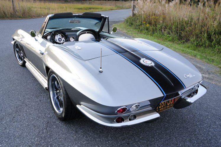 1965, Chevrolet, Corvette,  c2 , Convertible, Cars, Modified HD Wallpaper Desktop Background