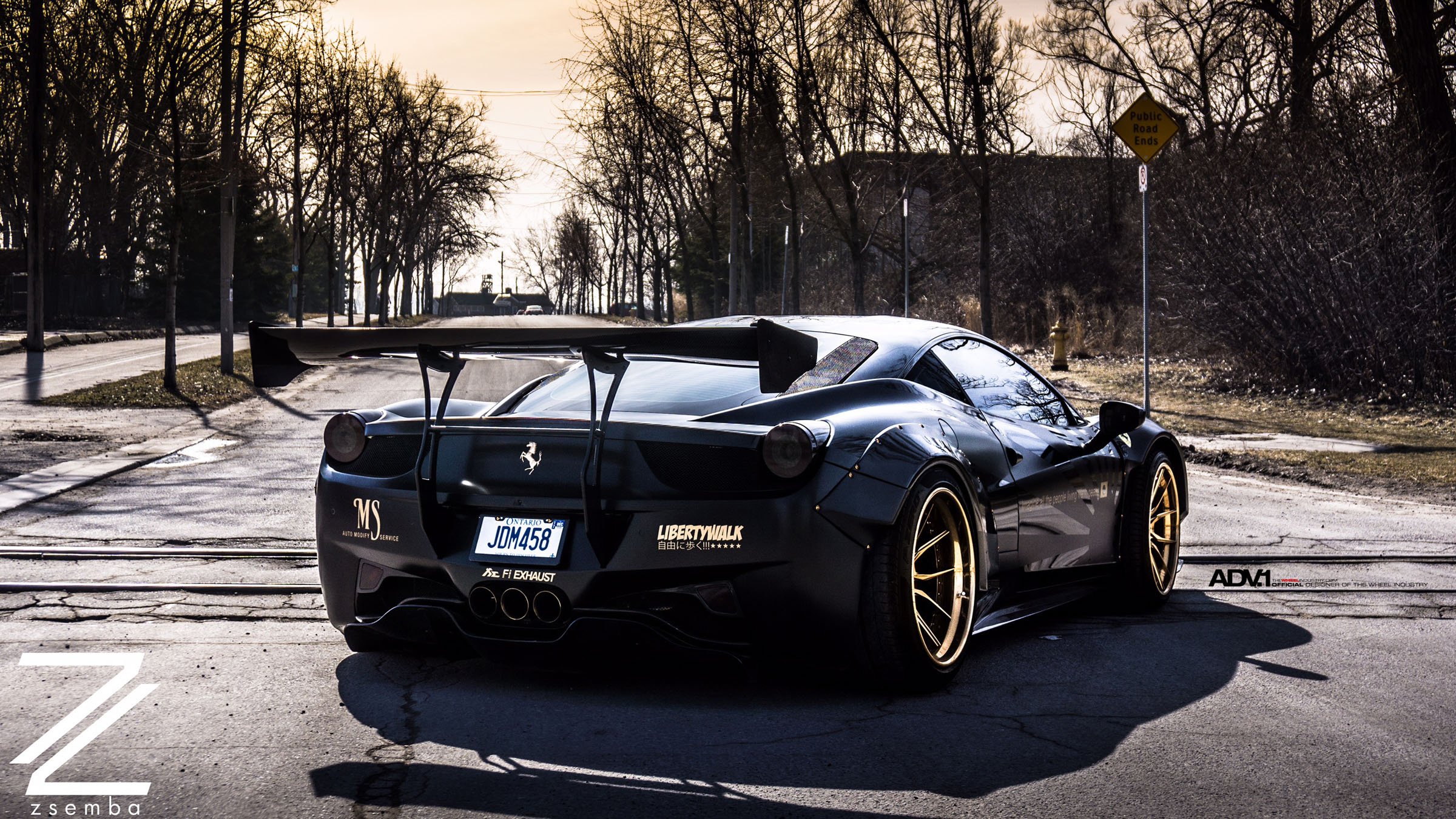 adv1, Wheels, Libertywalk, Ferrari, 458, Italia, Black, Bodykit, Cars