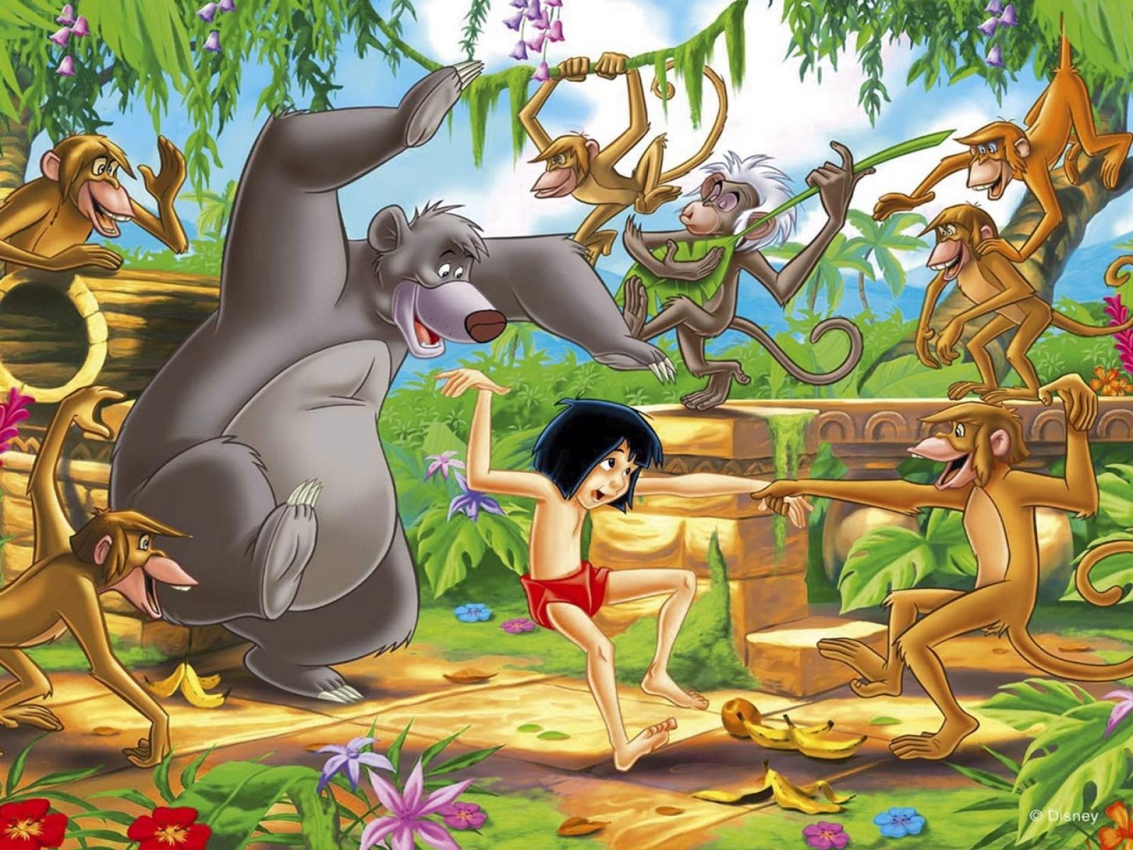 jungle, Book, Disney, Fantasy, Family, Cartoon, Comedy, Adventure, Drama, 1jbook Wallpaper