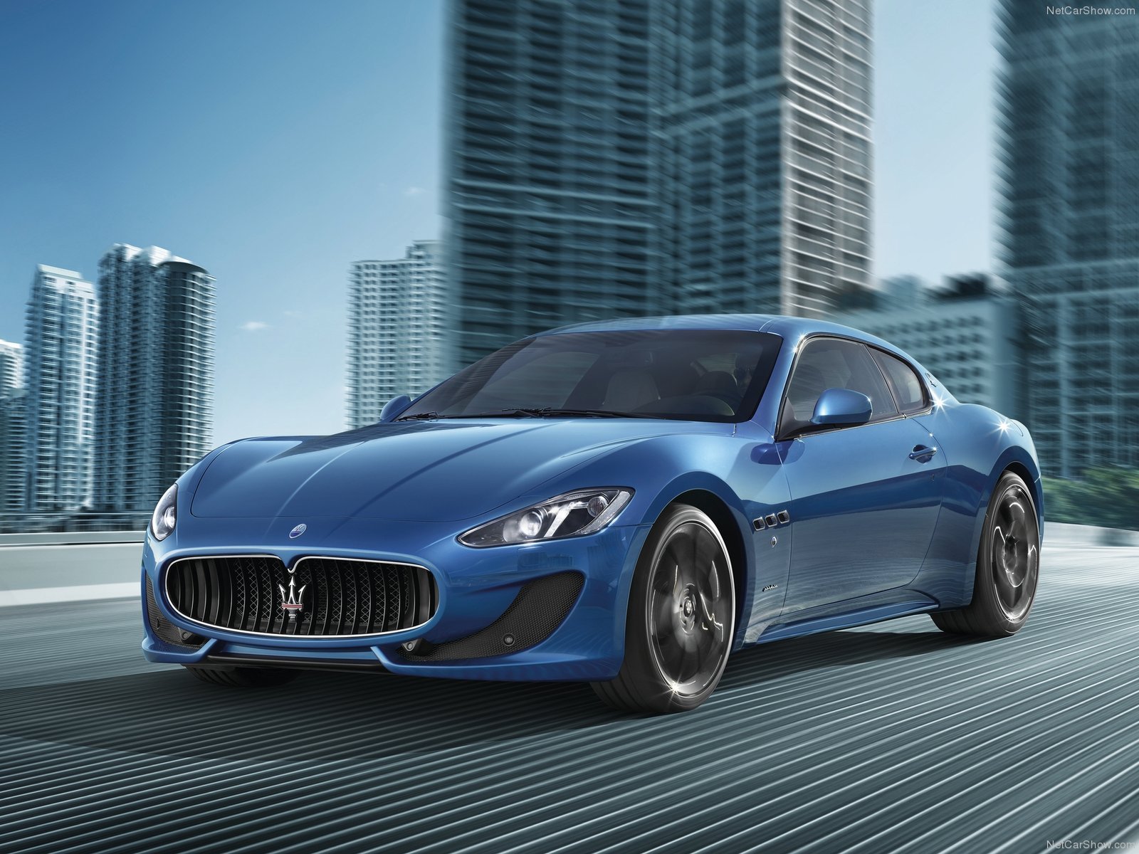 2013, Maserati, Gran, Turismo, Sport, Cars, Blue Wallpaper