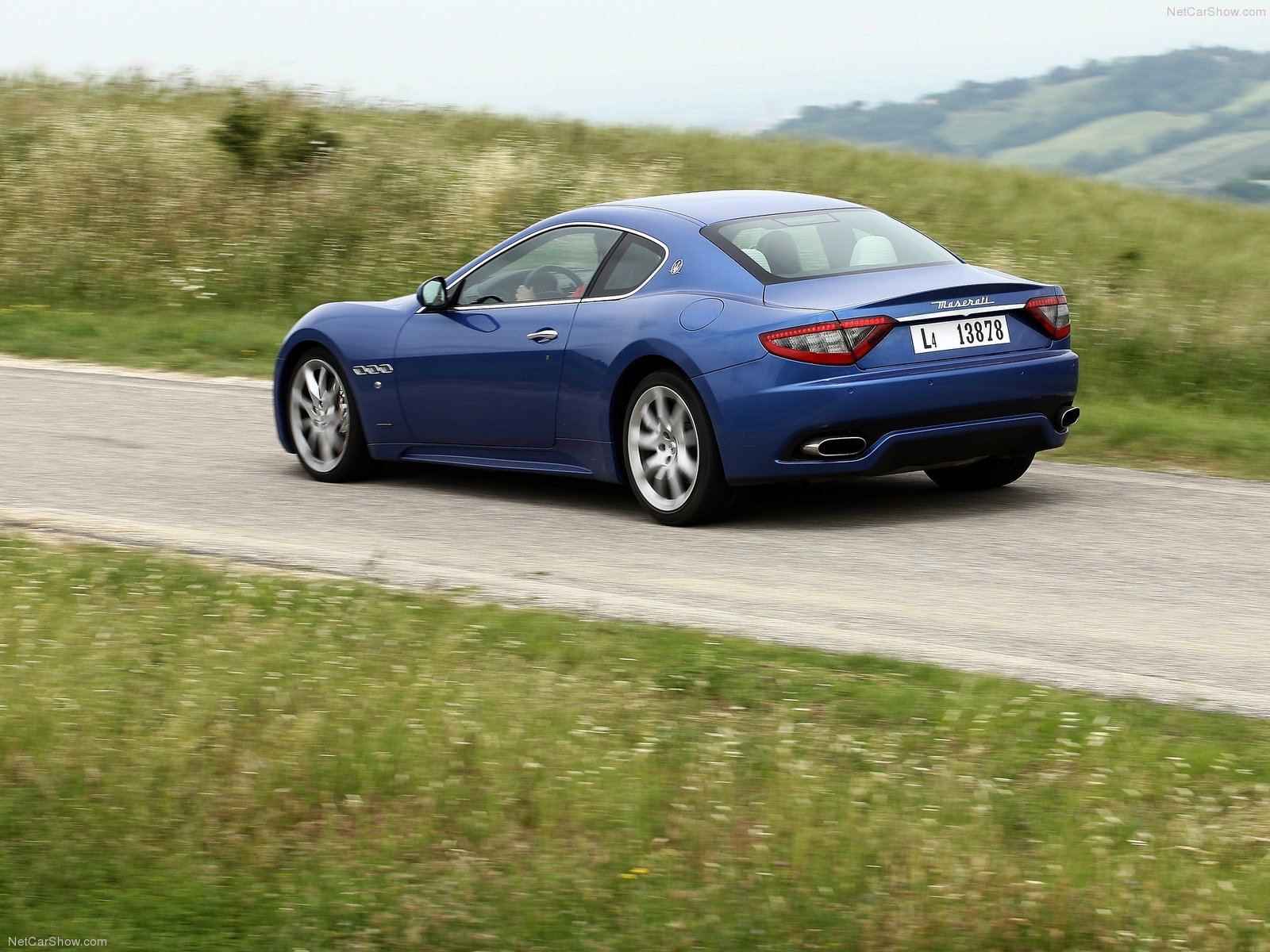 2013, Maserati, Gran, Turismo, Sport, Cars, Blue Wallpaper
