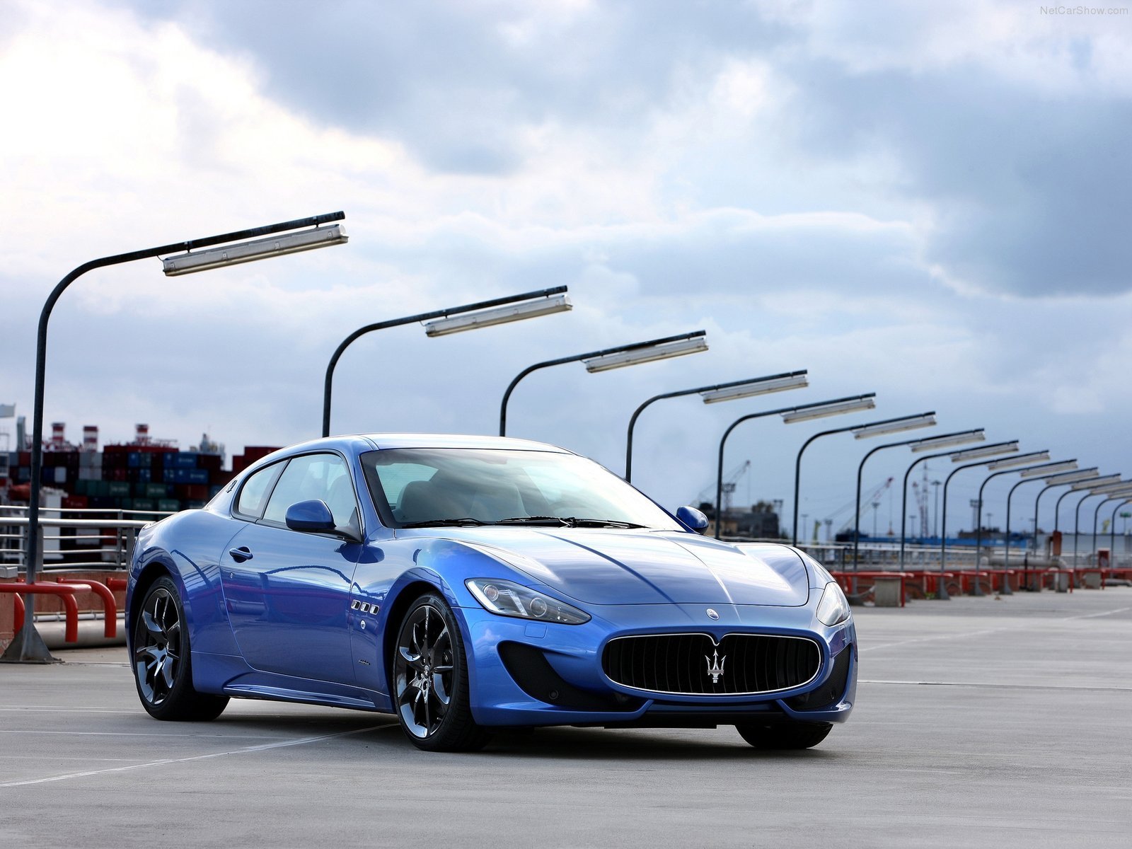2013, Maserati, Gran, Turismo, Sport, Cars, Blue Wallpaper