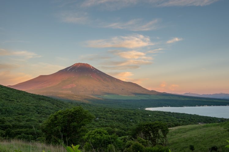 japan, Mountain, Mount, Fuji, Lake, Sky, Trees HD Wallpaper Desktop Background