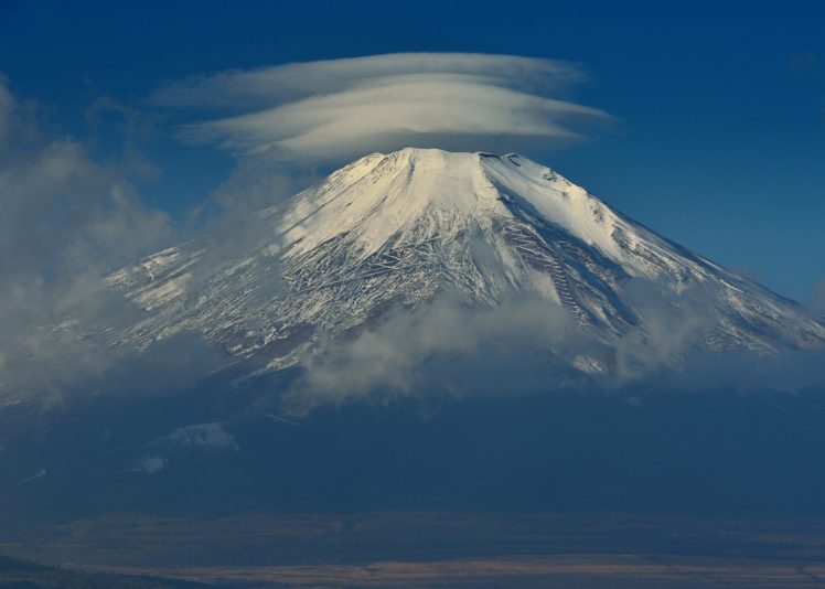 japan, Mount, Fuji, Sky, Clouds HD Wallpaper Desktop Background