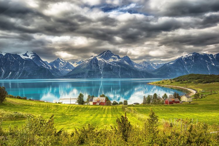 sweden, Gotland, Island, Sea, Bay, Mountains, Grass, House HD Wallpaper Desktop Background