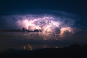 lightning, Storm, Sky, Clouds