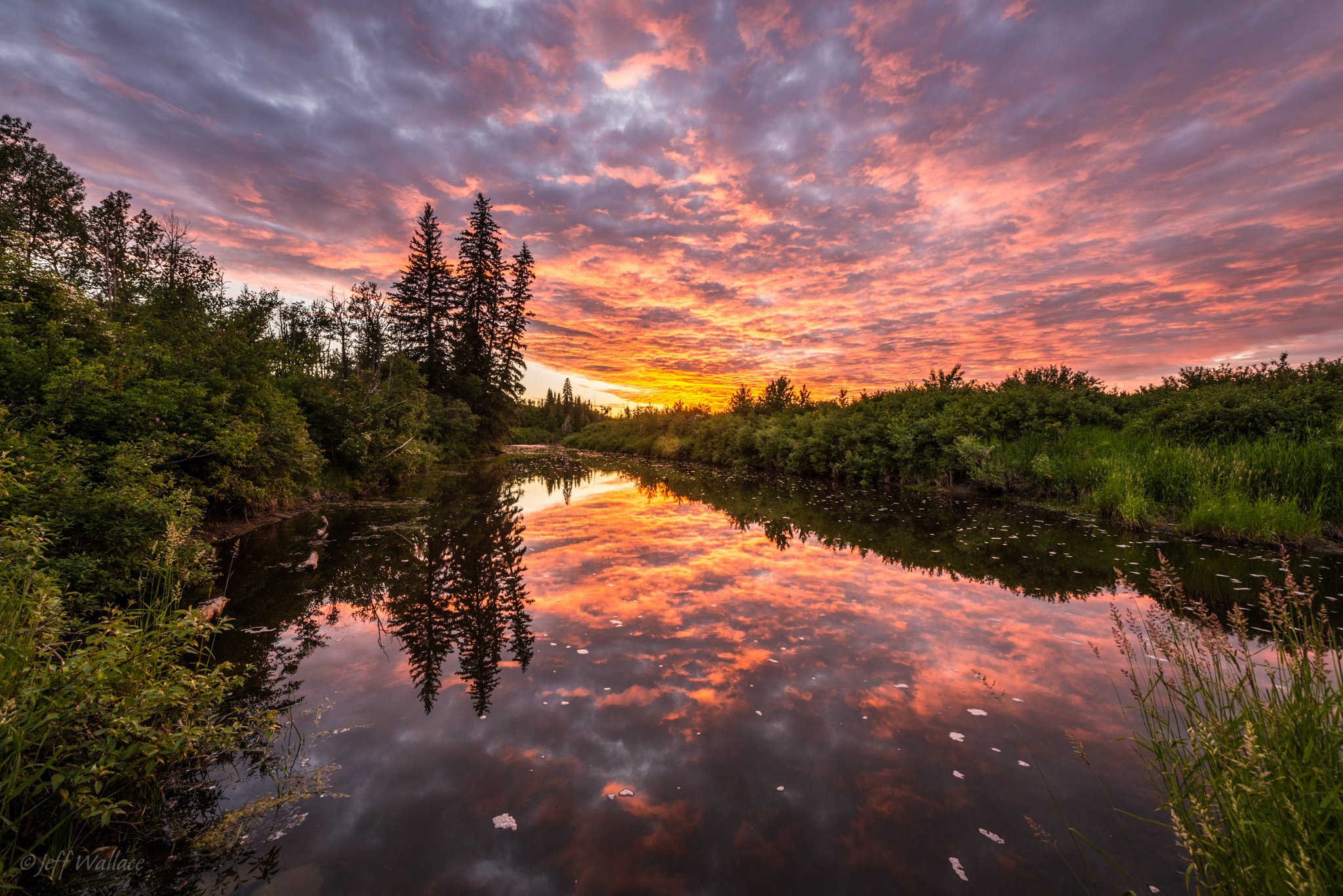 sunset, Reflection Wallpaper