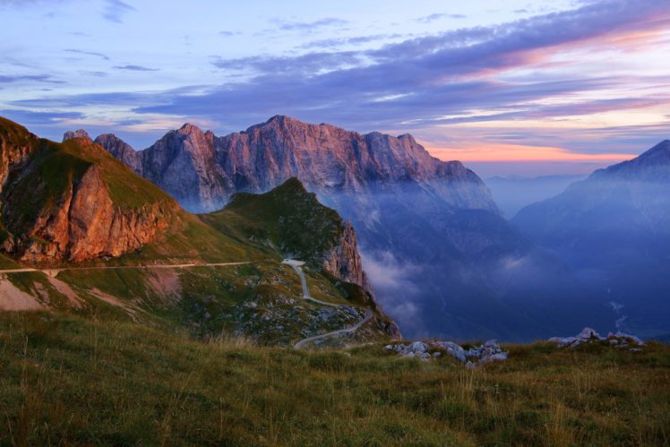 mountains, Nature, Haze, Landscape, Gorge HD Wallpaper Desktop Background