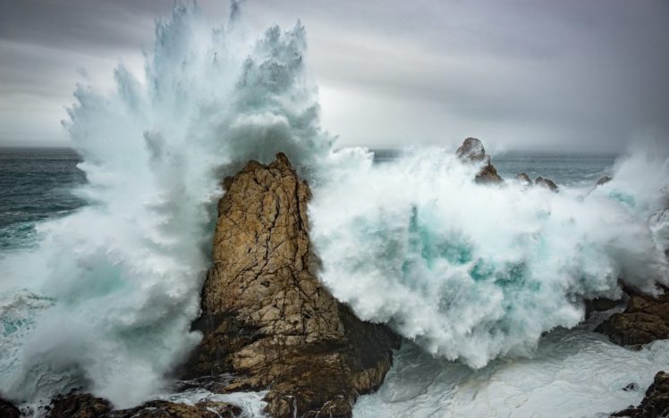 sea, Rock, Waves, Wave HD Wallpaper Desktop Background