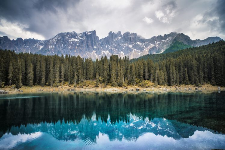 forest, Mountains, Lake HD Wallpaper Desktop Background