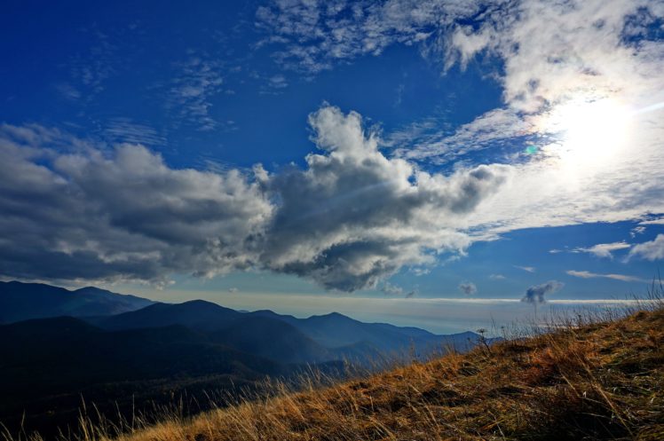 mountain, Top, Cloud, Clouds, Panorama, Fall, Sky, Mcc HD Wallpaper Desktop Background
