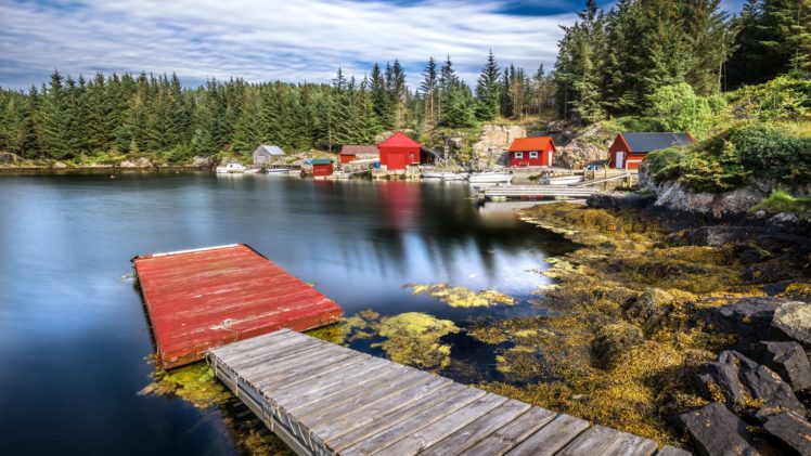 norway, Forests, Lake, Houses, Marinas, Hordaland, Nature HD Wallpaper Desktop Background