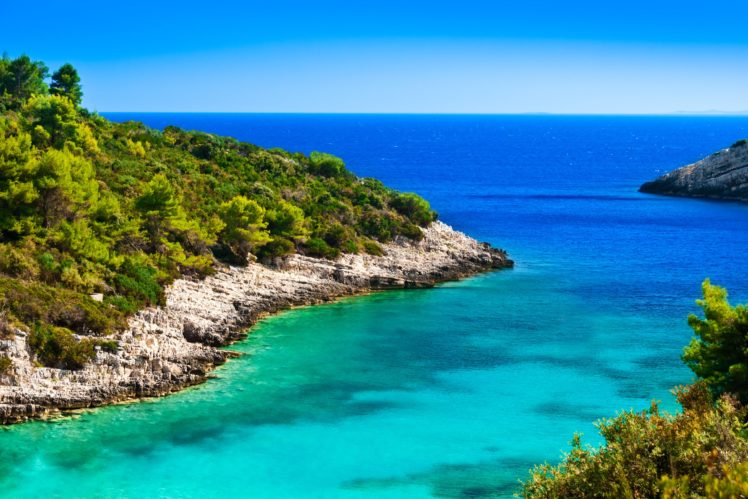 croatia, Coast, Sea, Shrubs, Nature HD Wallpaper Desktop Background