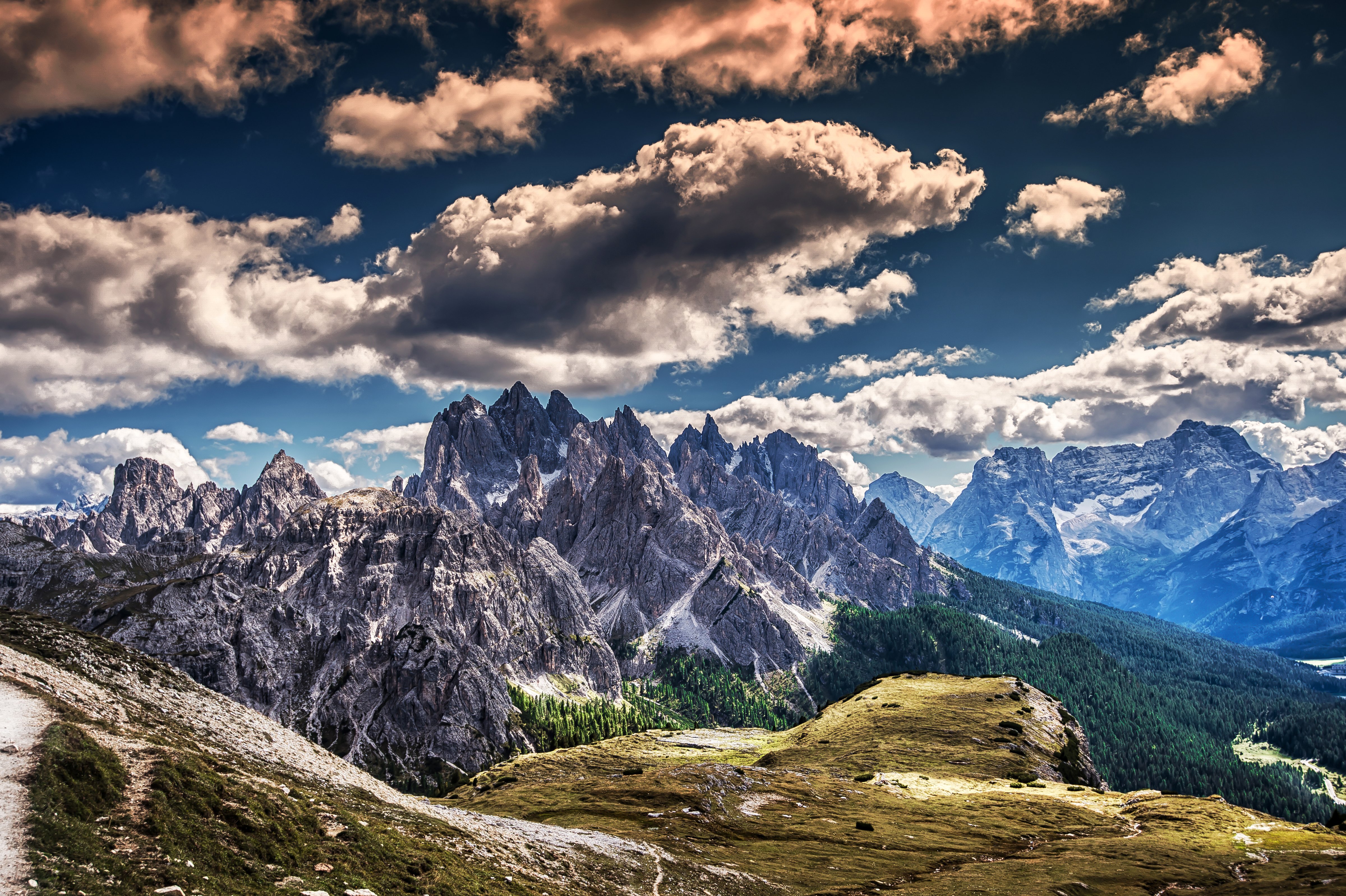 scenery, Mountains, Sky, Clouds, Hdr, Nature Wallpaper