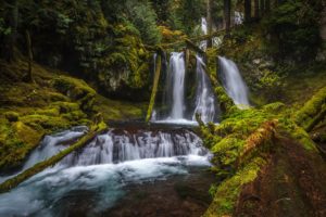 usa, Parks, Waterfalls, Moss, Silver, Falls, State, Park, Nature