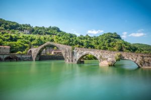 bridges, Rivers, Italy, Borgo, A, Mozzano, Tuscany, Maria, Magdalena, Nature