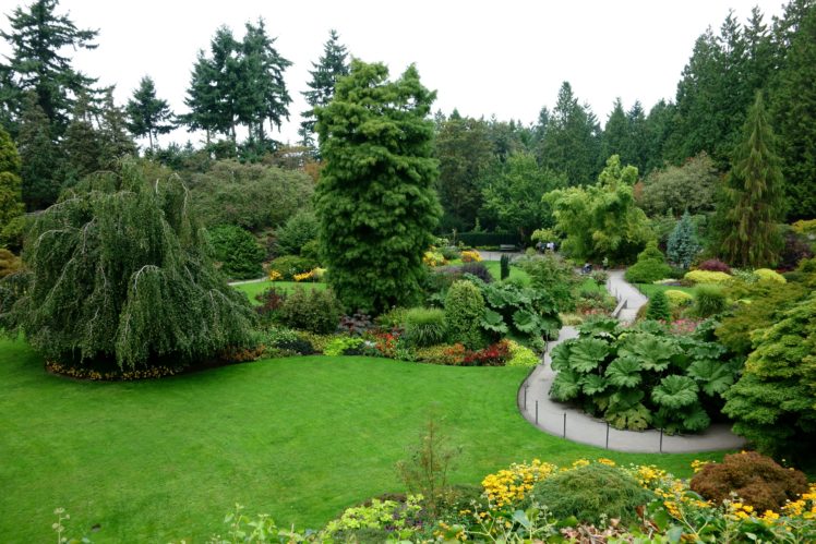 canada, Gardens, Vancouver, Trees, Shrubs, Lawn, Queen, Elizabeth, Garden, Nature HD Wallpaper Desktop Background
