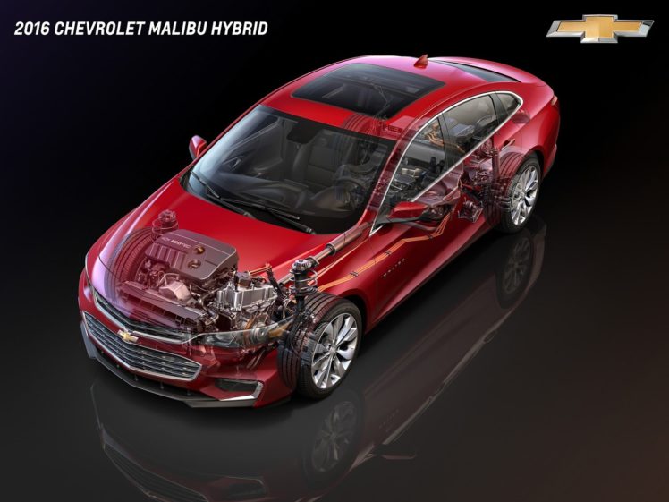 2016, Chevrolet, Malibu, Hybrid, Cars, Cutaway HD Wallpaper Desktop Background