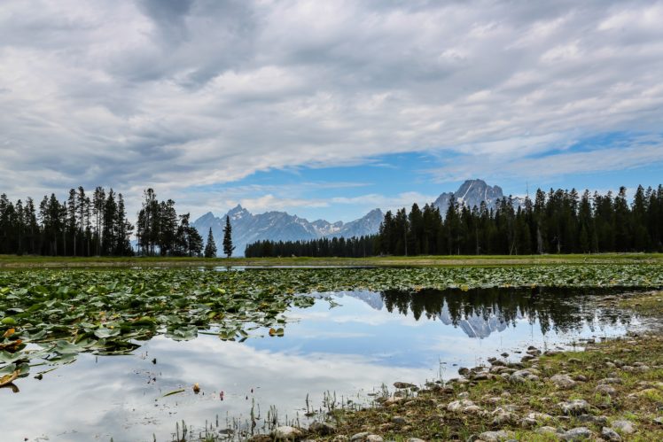 mountains, Lake, Usa, Parks, Clouds, Grand, Teton, Nature HD Wallpaper Desktop Background