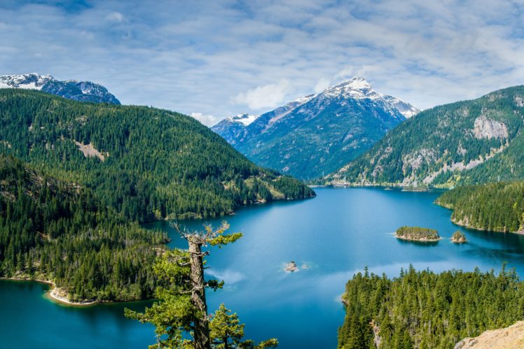 scenery, Usa, Lake, Mountains, Forests, Diablo, Lake, Nature HD Wallpaper Desktop Background