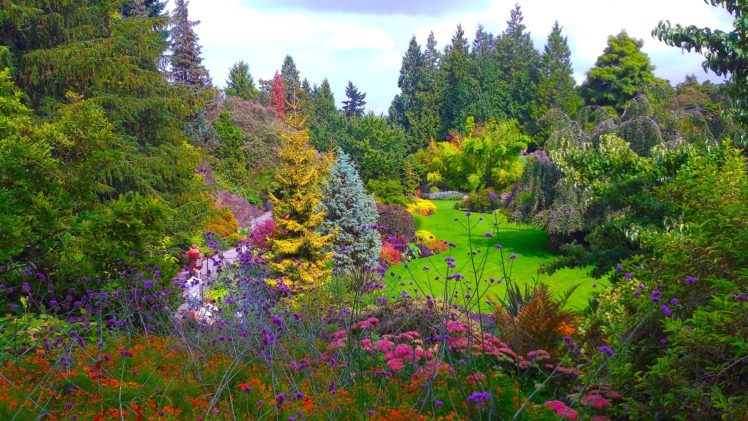 canada, Gardens, Vancouver, Trees, Shrubs, Queen, Elizabeth, Garden, Nature HD Wallpaper Desktop Background