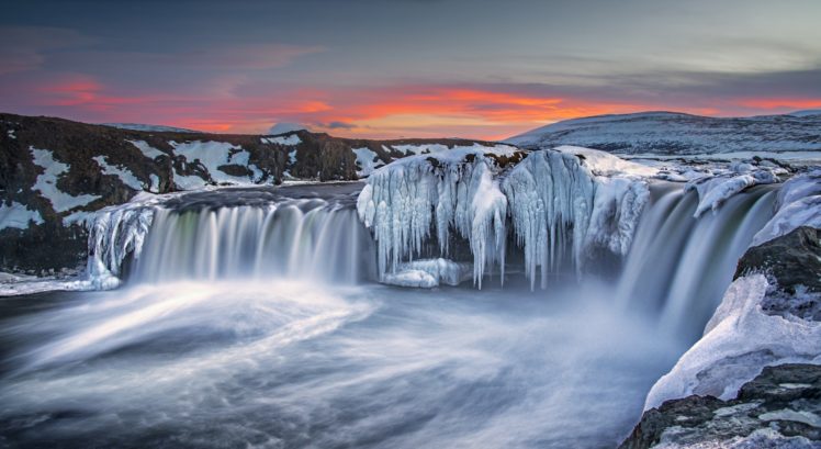 rivers, Iceland, Waterfalls, Ice, Nature HD Wallpaper Desktop Background