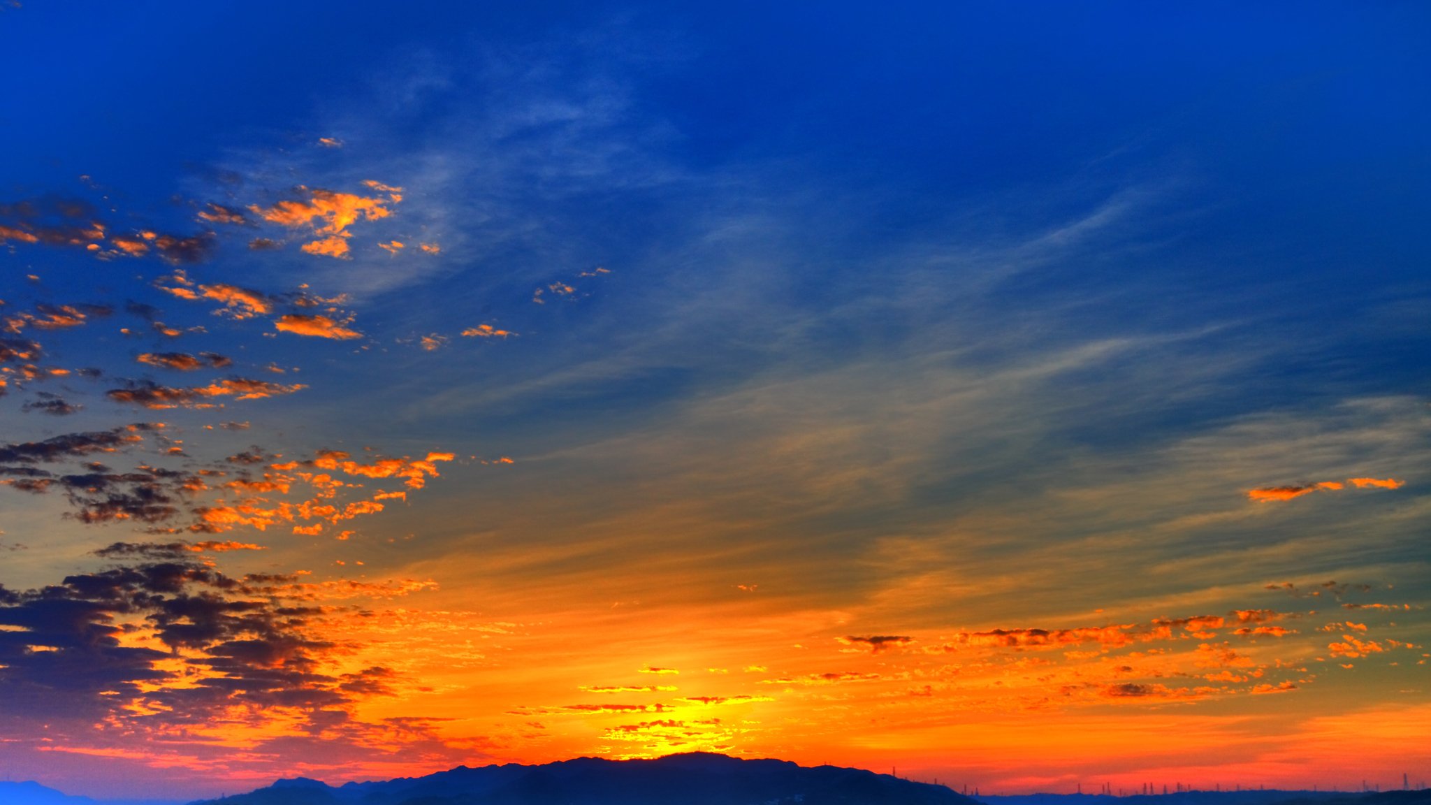 sky, Sunrises, And, Sunsets, Nature Wallpaper