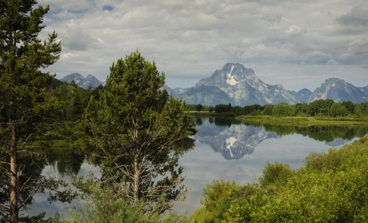 usa, Scenery, Mountains, Lake, Sky, Trees, Moran, Wyoming, Nature HD Wallpaper Desktop Background