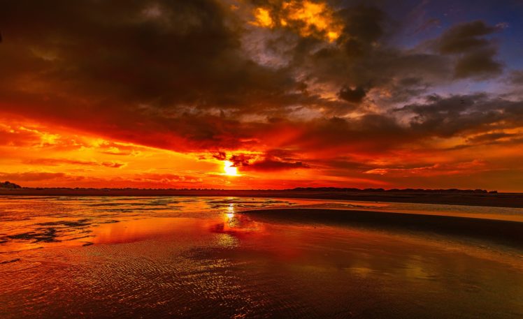 sunrises, And, Sunsets, Clouds, Sun, Nature HD Wallpaper Desktop Background