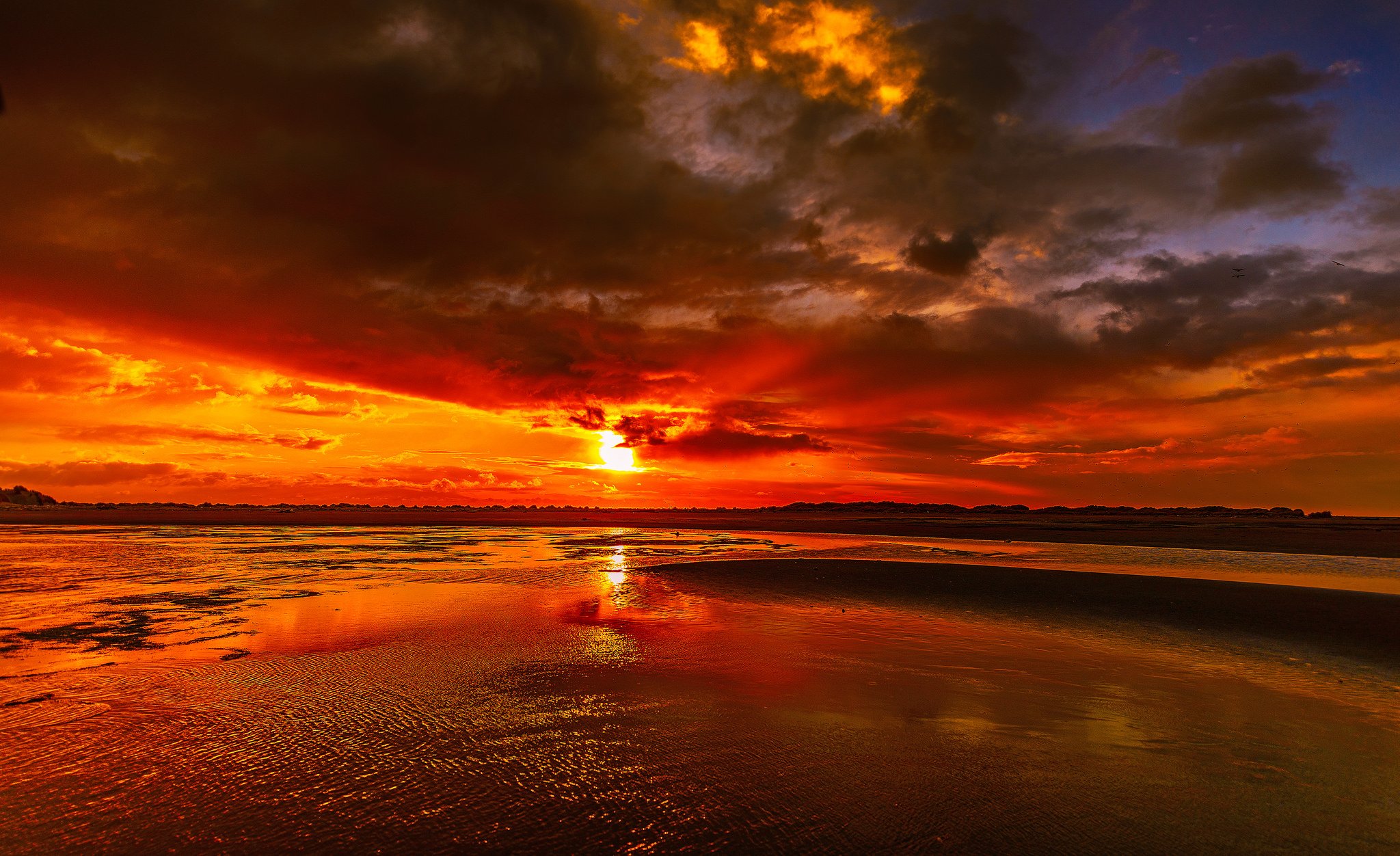 sunrises, And, Sunsets, Clouds, Sun, Nature Wallpaper