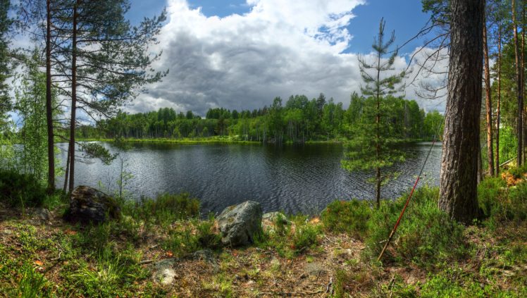 russia, Lake, Forests, Stones, Trunk, Tree, Island, Kilpola, Lake, Ladoga, Karelia, Nature HD Wallpaper Desktop Background