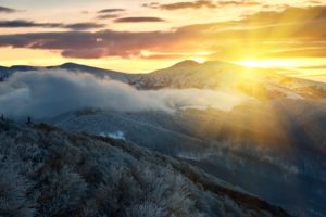 scenery, Mountains, Sunrises, And, Sunsets, Sky, Nature