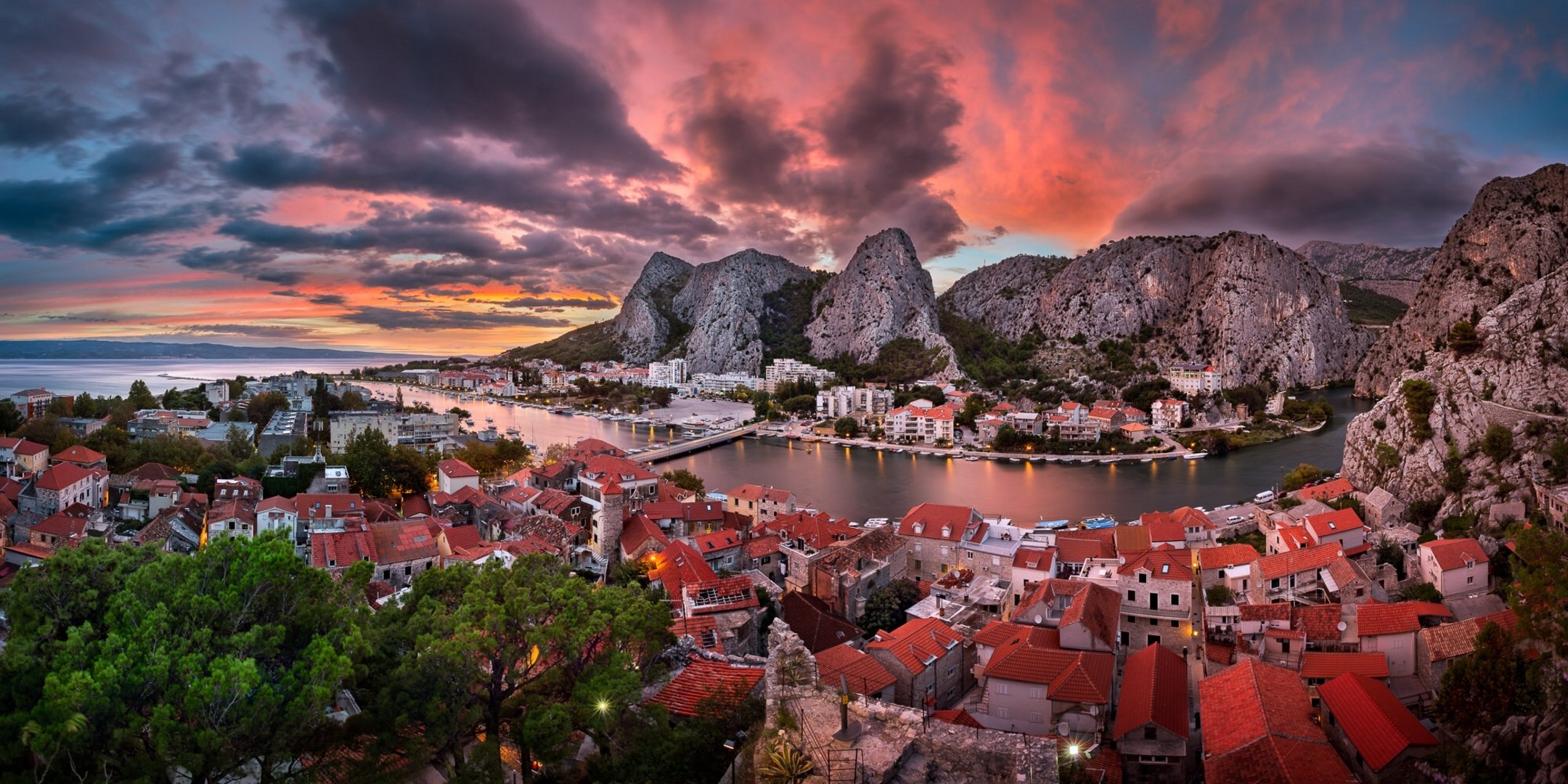 houses, Rivers, Croatia, Cities Wallpapers HD / Desktop ...