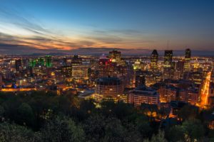 canada, Houses, Sky, Megapolis, Night, Montreal, Cities