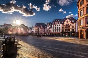germany, Houses, Sunrises, And, Sunsets, Sky, Street, Clouds, Mainz, Cities