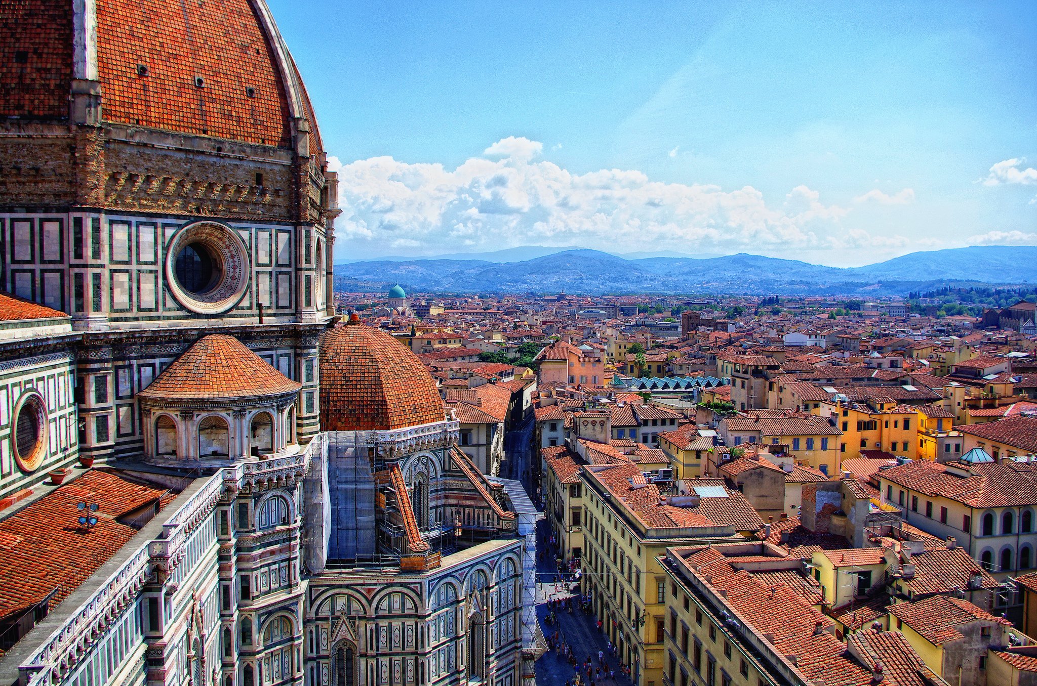 houses, Italy, Florence, Cathedral, Cities Wallpaper