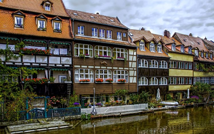 germany, Houses, Rivers, Marinas, Bavaria, Bamberg, Cities HD Wallpaper Desktop Background
