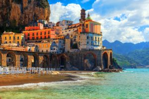 coast, Houses, Italy, Positano, Amalfi, Cities