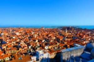 houses, Italy, From, Above, Venice, Tilt shift, Cities