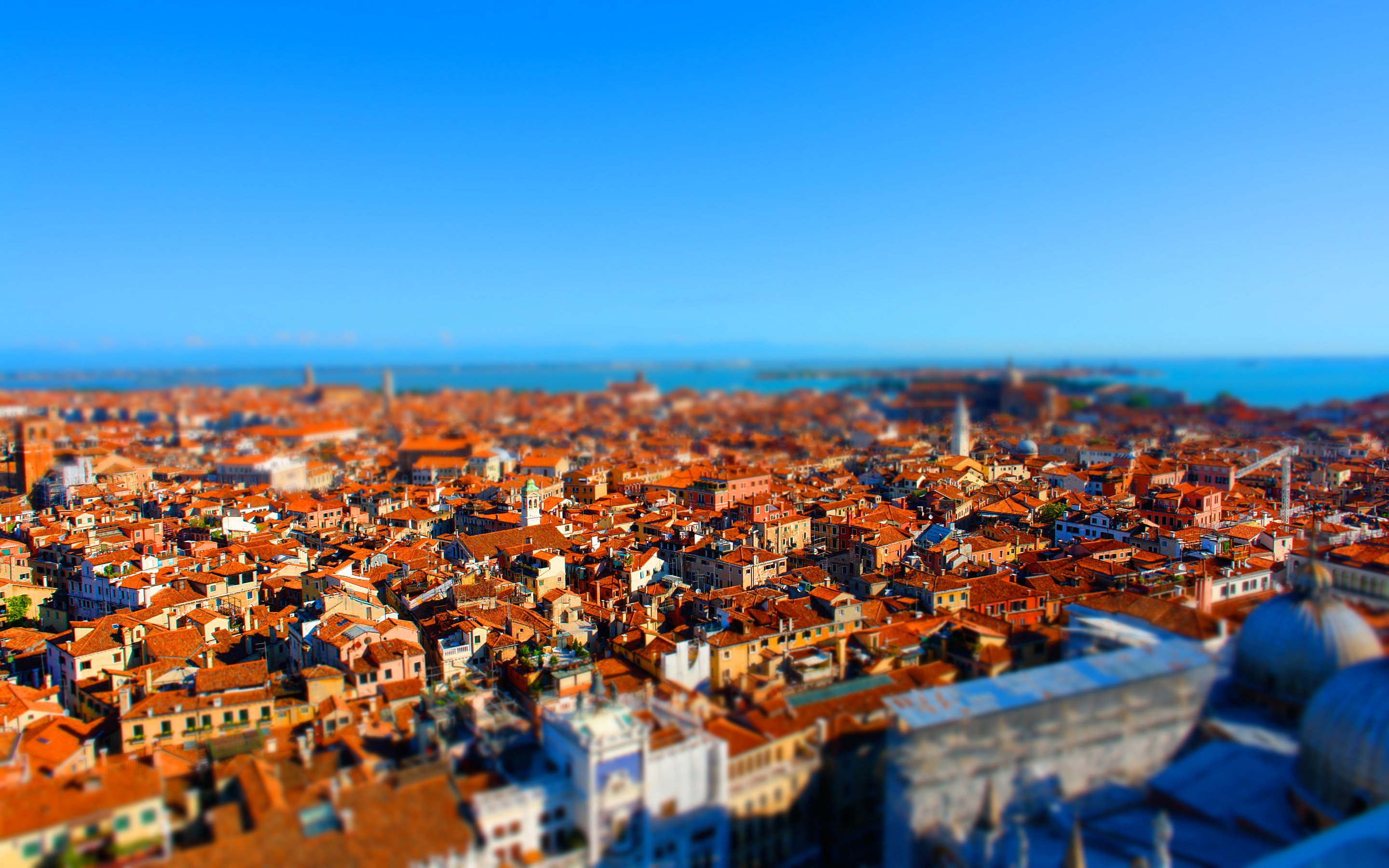 houses, Italy, From, Above, Venice, Tilt shift, Cities Wallpaper