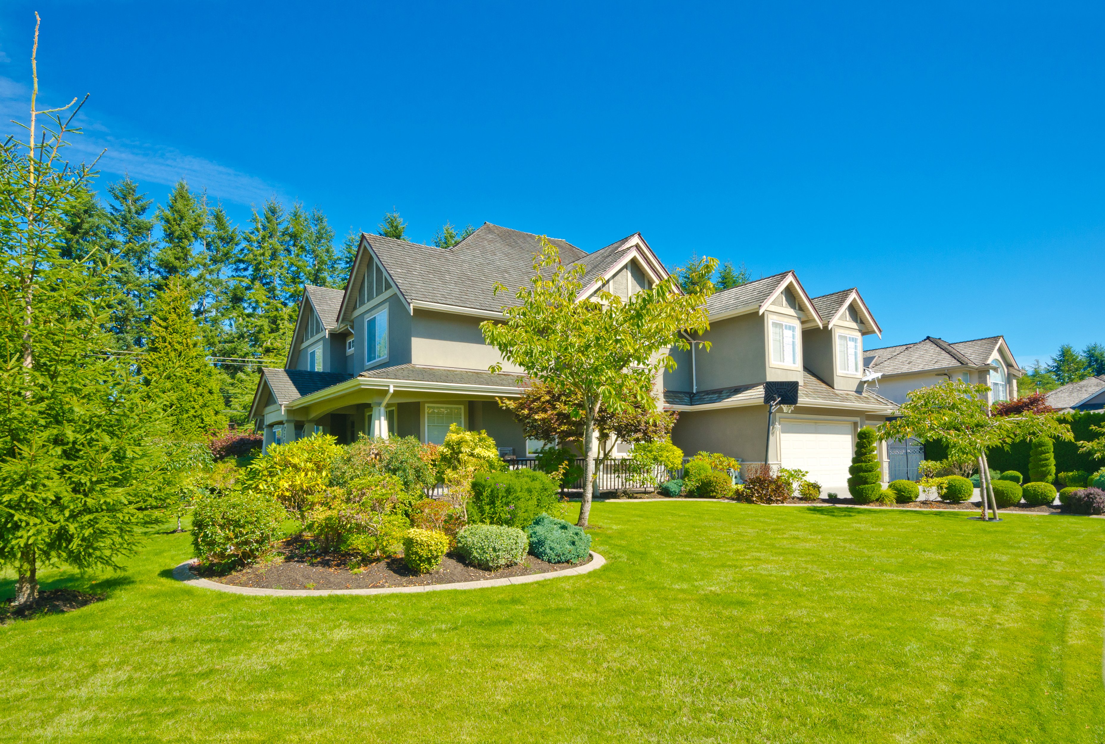 houses, Mansion, Lawn, Trees, Cities Wallpaper