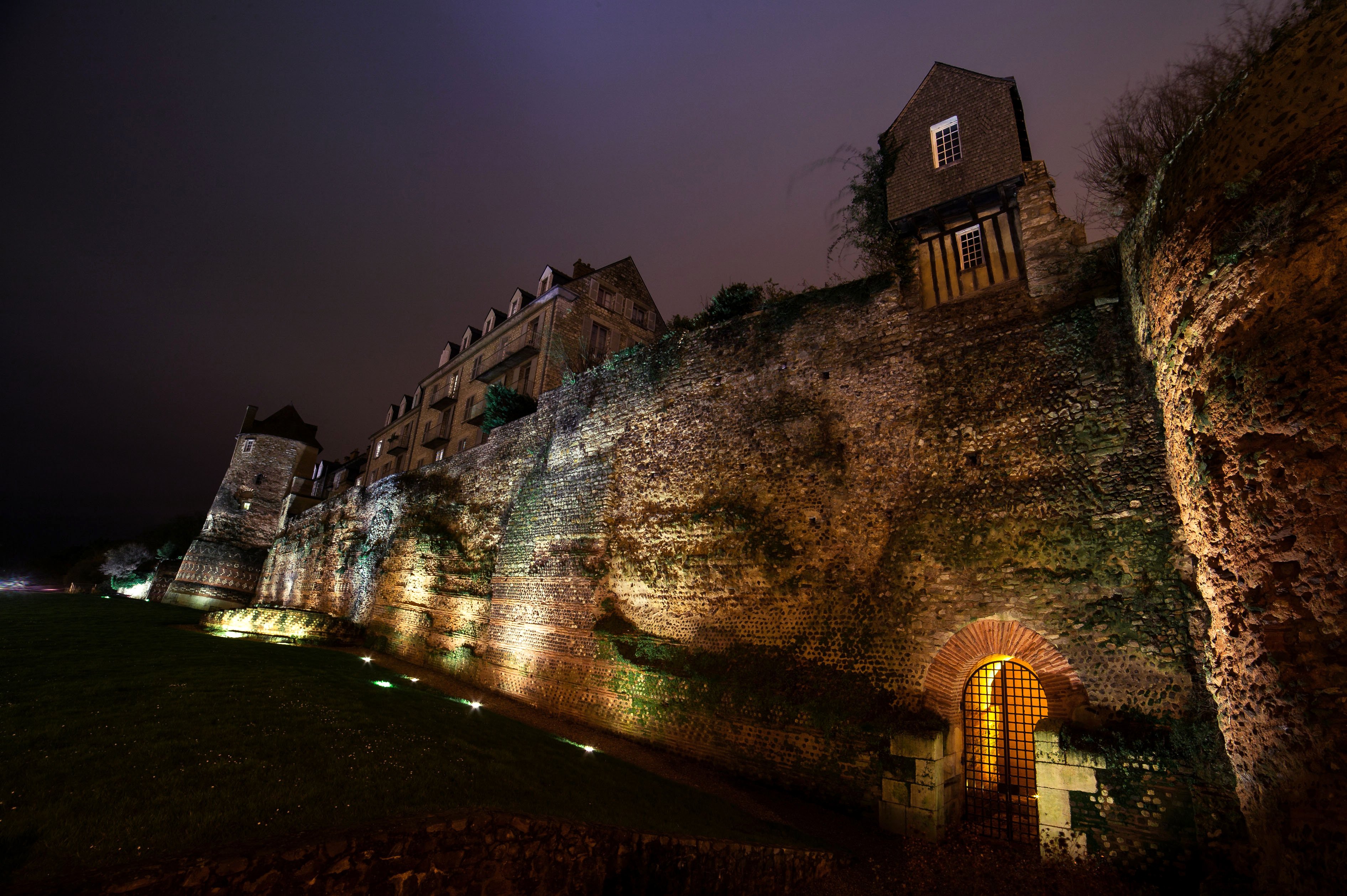france, Fortress, Night, Le, Mans, Cities Wallpaper
