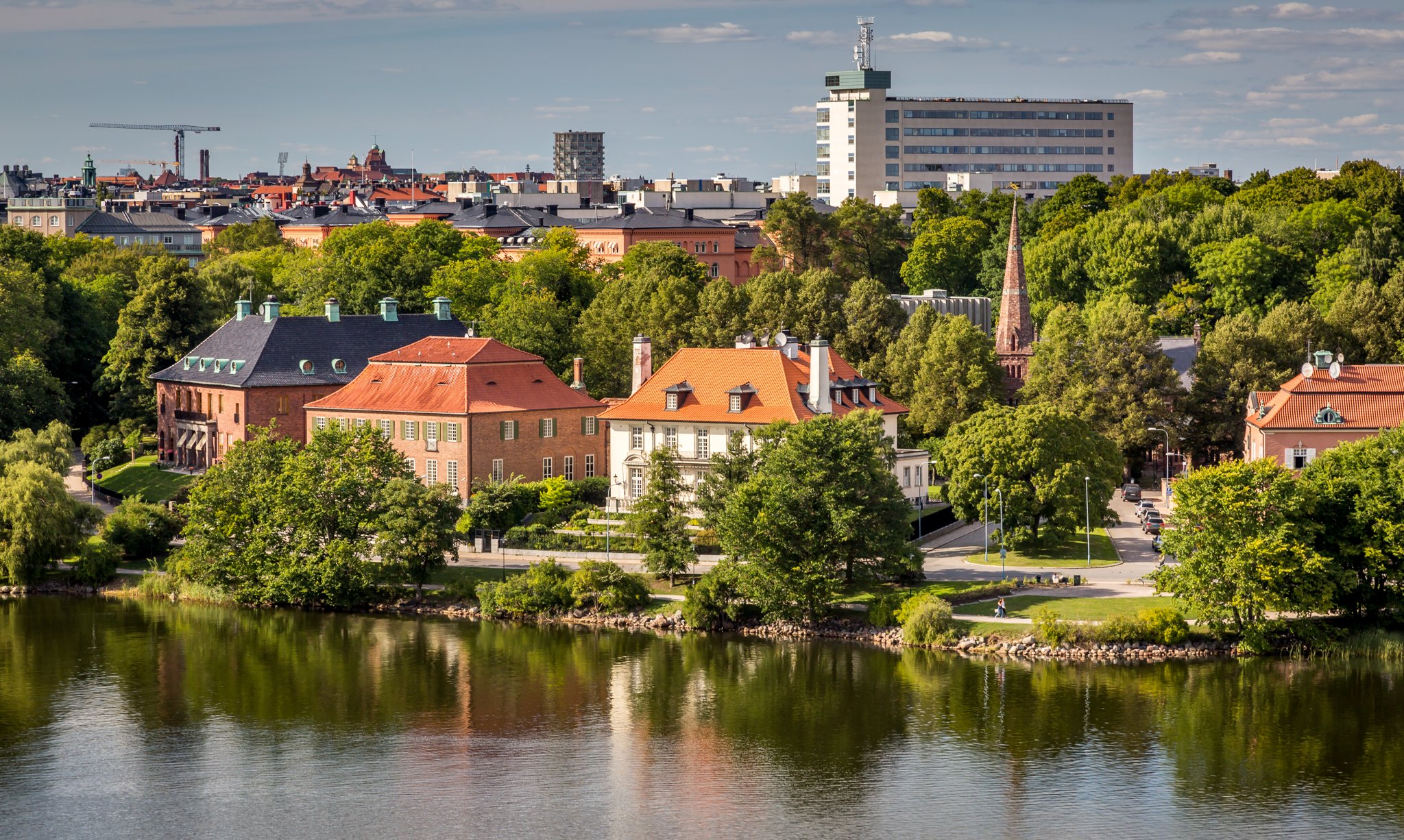 stockholm, Sweden, Houses, Rivers, Trees, Cities Wallpaper